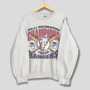 Vintage 1996 Texas Rangers Champions Baseball Sweatshirt, MLB Men Women Shirt